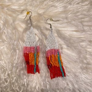 Beaded Dangling Earrings